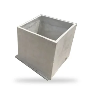กระถางปูนทรงลูกเต๋า 25×25 ซม. – กระถางปูนเปลือย POTS28