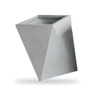 กระถางปูนทรงเพชร 80×35 ซม. – กระถางปูนเปลือย POTS28