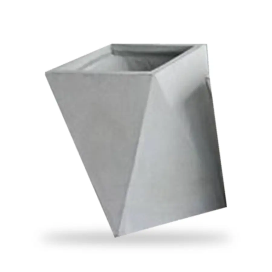กระถางปูนทรงเพชร 80×35 ซม. – กระถางปูนเปลือย POTS28