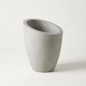 กระถางปูนทรงปากเฉียง 30×28 ซม. – กระถางปูนเปลือย POTS28