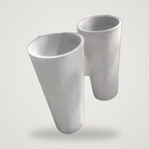 กระถางปูนทรงกรวย 70×40 ซม. ปูนเปลือย POTS28